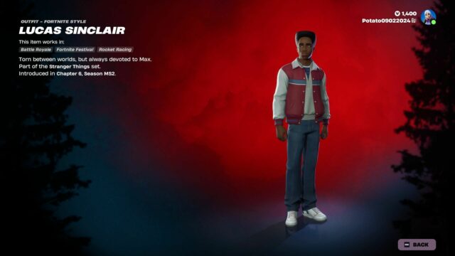 Teraz si môžete kúpiť vzhľad Stranger Things Lucas Sinclair vo Fortnite (obrázok cez Epic Games)