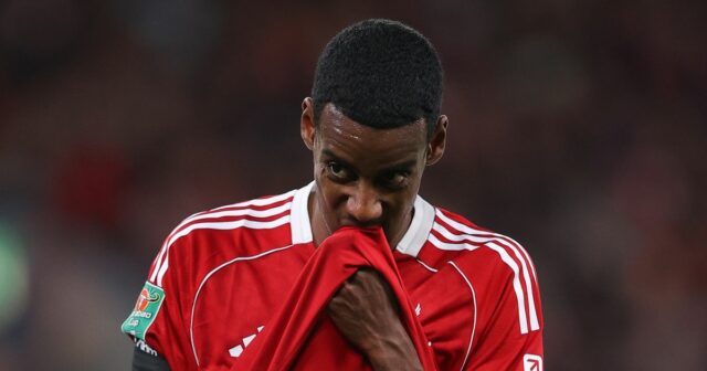 Alexander Isak v akcii za Liverpool. 