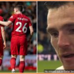 Andrew Robertson oslavuje víťazstvo Škótska nad Dánskom a kvalifikáciu na MS 2026