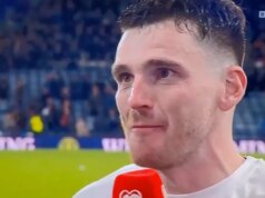 Andy Robertson bojuje so slzami, keď vzdáva hold Diogovi Jotovi po tom, čo sa Škótsko kvalifikovalo na majstrovstvá sveta Andy Robertson bojuje so slzami, keď vzdáva hold Diogovi Jotovi po tom, čo sa Škótsko kvalifikovalo na majstrovstvá sveta