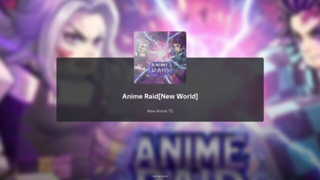 Aktualizovať prihlásenie Anime Raid (obrázok cez Roblox)