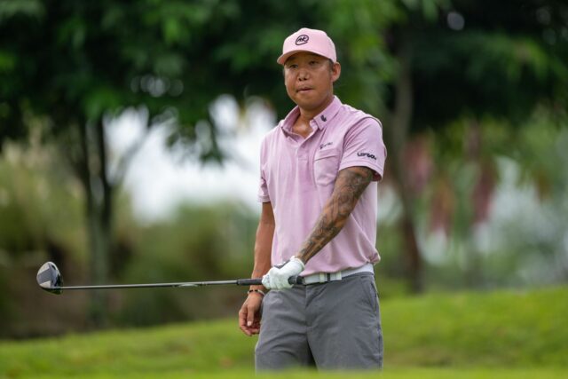 Anthony Kim obviňuje „klimatickú úzkosť“ za svoje „pokazené“ chipovanie a Anthony Kim na turnaji Moutai Singapore Open – záverečné kolo – Zdroj: Getty