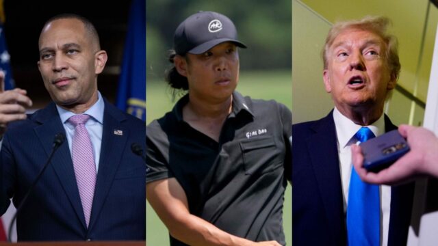 Anthony Kim uráža Hakeema Jeffriesa za údajné označenie prezidenta Donalda Trumpa „rasistom“
