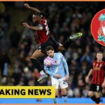 Antoine Semenyo v akcii za Bournemouth proti Manchestru City