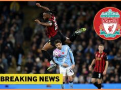 Antoine Semenyo do Liverpoolu ponúkol prestup do Bournemouthu Antoine Semenyo v akcii za Bournemouth proti Manchestru City