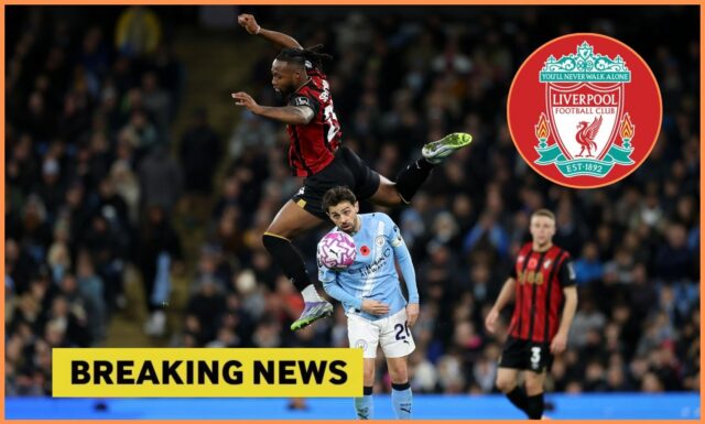 Antoine Semenyo do Liverpoolu ponúkol prestup do Bournemouthu Antoine Semenyo v akcii za Bournemouth proti Manchestru City