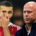 Mohamed Salah počas porážky Liverpoolu v Manchestri City