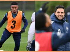 Arsenal ako hviezda videný späť na tréningu Viktor Gyokeres sa rozcvičuje za Arsenal