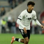 Nathaniel Brown počas zápasu Nemecko vs Luxembursko