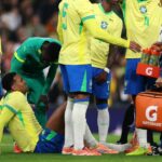 Gabriel Magalhaes sa zranil počas medzinárodného priateľského zápasu medzi Brazíliou a Senegalom na Emirates Stadium.