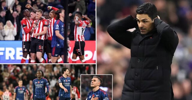 Arsenal prekĺzol v Sunderlande a otvoril dvere Liverpoolu a Man Brian Brobbey