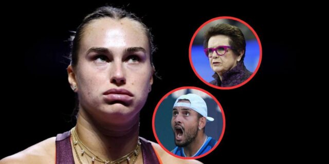 Aryna Sabalenka kritizuje fanúšikov po tom, čo vychovala Billieho Jean Nick Kyrgios na ESPN On Disney+ Launch Party v Sydney v Austrálii začiatkom roku 2025 (zdroj: Getty)