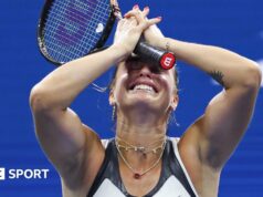 Aryna Sabalenková: Ako Bielorusko zmenilo sezónu z takmer neúspechu na tituly Aryna Sabalenka celebrates winning the 2025 US Open
