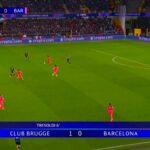 Barcelona vymenila skoré góly s Club Brugge
