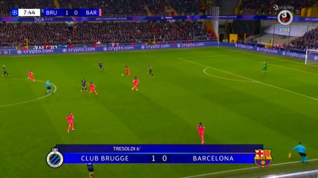 Barcelona vymenila skoré góly s Club Brugge Barcelona vymenila skoré góly s Club Brugge