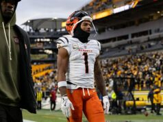 Bengálska hviezda Ja’Marr Chase dostal zákaz činnosti od NFL za pľuvanie na súpera počas napínavého zápasu Steelers Hviezda Cincinnati Bengals Ja'Marr Chase dostala dištanc na jeden zápas