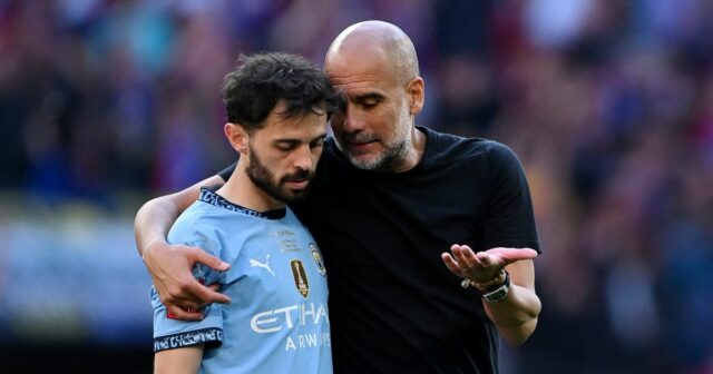 Pep Guardiola a Bernardo Silva