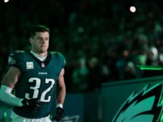 Bezpečnosť Eagles Reed Blankenship sa otvorí po tom, čo sa dozvie, že čaká dievčatko logo pochodového šialenstva