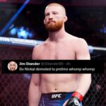 Fanúšikovia reagujú na bojové umiestnenie Bo Nickala na predkole UFC 322. (Snímky obrazovky s láskavým dovolením: @ufc na X)