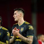 Benjamin Sesko v akcii za Man Utd.