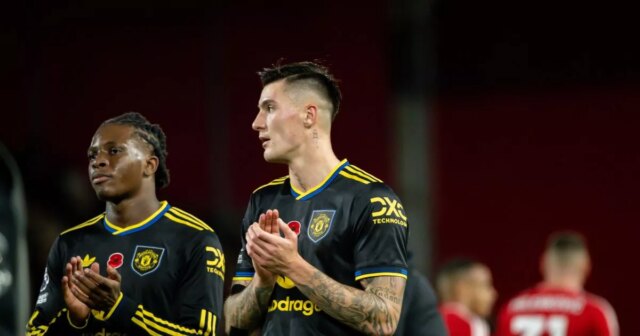 Benjamin Sesko v akcii za Man Utd.