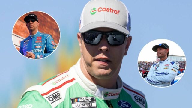Brad Keselowski sa zamýšľa nad zlomeným srdcom Dennyho Hamlina uprostred Brad Keselowski sa zamýšľa nad zlomeným srdcom Dennyho Hamlina uprostred „zaslúženej“ majstrovskej jazdy Kylea Larsona