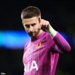 Zdá sa, že Guglielmo Vicario dnes presúva vinu za slabú formu Spurs na fanúšikov