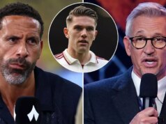 Brutálna teória Viktora Gyokeresa Garyho Linekera, ktorú roztrhal Rio Ferdinand – „Koho to zaujíma“ BURNLEY, ANGLICKO - 1. NOVEMBRA: Viktor Gyokeres z Arsenalu oslavuje po tom, čo strelil prvý gól svojho tímu počas zápasu Premier League medzi Burnley a Arsenalom na Turf Moor 1. novembra 2025 v Burnley v Anglicku. (Foto: James Gill – Danehouse/Getty Images)