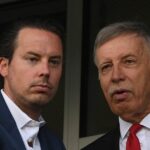 Mathieu Flamini z Getafe CF sa pozerá pred zápasom La Ligy medzi Realom Valladolid CF a Getafe CF na ihrisku Jose Zorrilla 14. apríla 2019 v španielskom Valladolide.