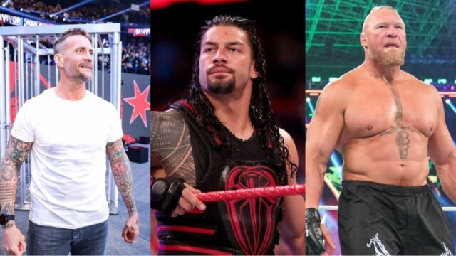 CM Punk strieľa na Romana Reignsa, Brocka Lesnara a Codyho Rhodesa v prome WWE
