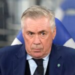 Hlavný tréner Carlo Ancelotti z Brazílie je videný pred medzinárodným priateľským zápasom medzi Japonskom a Brazíliou na Tokijskom štadióne 14. októbra 2025 v Chofu, Tokio, Japonsko.