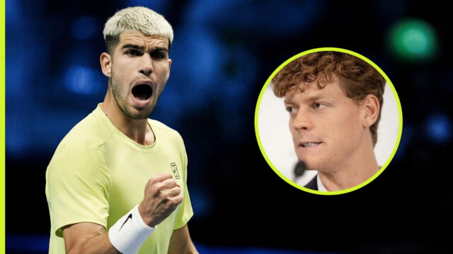 Carlos Alcaraz sa vo svojom rebríčkovom súboji s Jannikom Sinnerom Carlos Alcaraz sa vo svojom rebríčkovom súboji s Jannikom Sinnerom približuje k víťazstvu