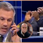 Ibrahima Konate reaguje počas prehry Liverpoolu proti Nottinghamu Forest