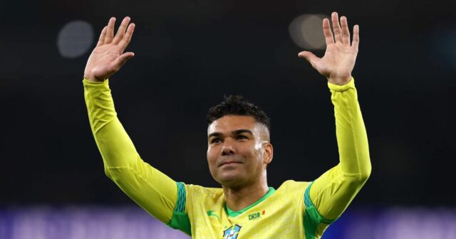 Casemiro dostane, čo chce, keďže rozhodnutie o prestupe z Man Casemiro z Brazílie oslavuje víťazstvo po medzinárodnom priateľskom stretnutí medzi Brazíliou a Senegalom na Emirates Stadium