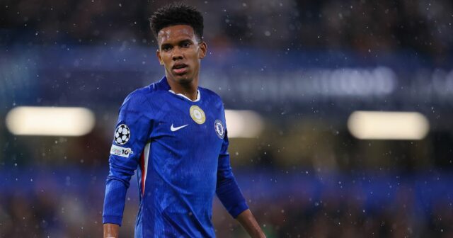Estevao Willian z Chelsea počas fázy MD3 zápasu Ligy majstrov UEFA 2025/26 medzi Chelsea FC a AFC Ajax na Stamford Bridge 22. októbra 2025 v Londýne, Anglicko