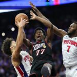 NBA: Detroit Pistons vo Philadelphii 76ers
