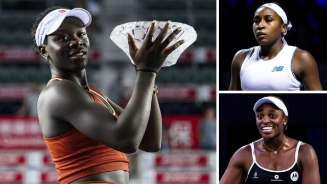 Coco Gauff, Sloane Stephens a tenisový svet reagujú na to, Zdroj: Instagram Victoria Mboko
