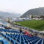 General view of Como's Giuseppe Sinigaglia Stadium
