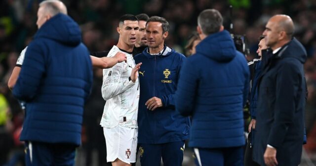 Cristiano Ronaldo konfrontuje šéfa Írska po červenej karte, keď stratil handru | Futbal | Šport
