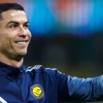 Cristiano Ronaldo počas zápasu Saudi Pro League medzi Al Nassr a Al Khaleej.