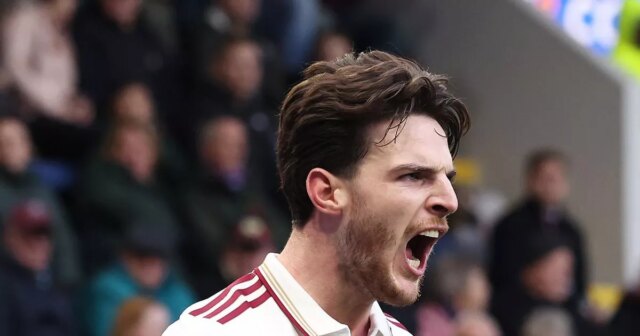 Declan Rice skóroval pri víťazstve Arsenalu 2:0 proti Burnley v Premier League