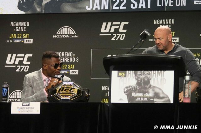 Francis Ngannou, Dana White – tlačová konferencia UFC 270