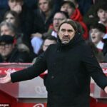 Daniel Farke trvá na tom, že zostáva pokojný, keďže tlak na šéfa Leedsu rastie po porážke v Nottingham Forest