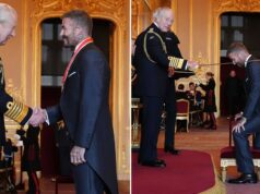 David Beckham dostáva od kráľa Charlesa rytiersky titul | Futbal | Šport David Beckham dostáva od kráľa Charlesa rytiersky titul | Futbal | Šport
