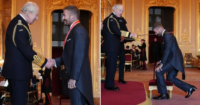 David Beckham dostáva od kráľa Charlesa rytiersky titul | Futbal | Šport

