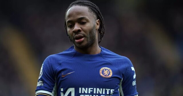 Raheem Sterling počas zápasu Chelsea
