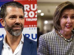 Donald Trump Jr. vydal trojslovnú odpoveď po tom, čo Nancy Pelosiová označila POTUS za „najhoršiu vec na tvári Zeme“ Donald Trump Jr. (Obrázok cez Getty Images)