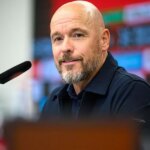 Ruben Amorim, manažér Manchestru United na postrannej čiare počas zápasu Premier League medzi Nottingham Forest a Manchester United na City Ground 1. novembra 2025 v Nottinghame v Anglicku