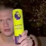 Erling Haaland drží cenu za muža zápasu