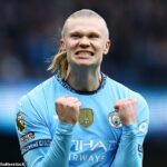 Erling Haaland má na konte 99 gólov v Premier League zo 108 zápasov a je nastavený na zatmenie Alana Shearera ako najrýchlejšieho centuriona.